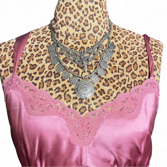 Pink Silk Tank Top - Picture 1 of 4